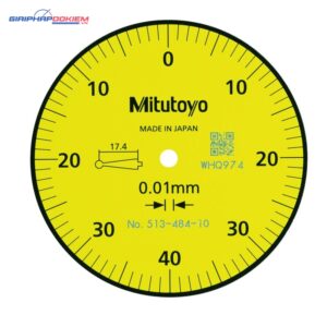 Đồng Hồ So Chân Gập, Dial Test Indicator Parallel Type 0,8mm, 0,01, 8mm Stem Mitutoyo 513-484-10E 11 dong ho so chan gap dial test indicator parallel type 0 03 0 0005 4 9 52mm stem bracket 513 482 10t 3