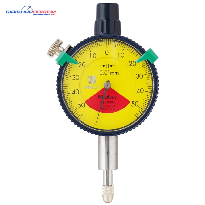 Đồng Hồ So Cơ Khí Chống Va Đập, Dial Indicator, Flat Back, One Revol. 1mm, 0,01, Dust Resistant, Shockproof Mitutoyo 1929SB-62 5 Đồng Hồ So Cơ Khí Chống Va Đập, Dial Indicator, Flat Back, One Revol. 1mm, 0,01, Dust Resistant, Shockproof Mitutoyo 1929SB-62