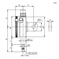 Đồng Hồ So Cơ Khí Chống Va Đập, Dial Indicator, Flat Back, One Revol. 1mm, 0,01, Dust Resistant, Shockproof Mitutoyo 1929SB-62 9 dong ho so co khi chong va dap flat back agd ansi 0 006 0 0001 mitutoyo 1910a 72 1