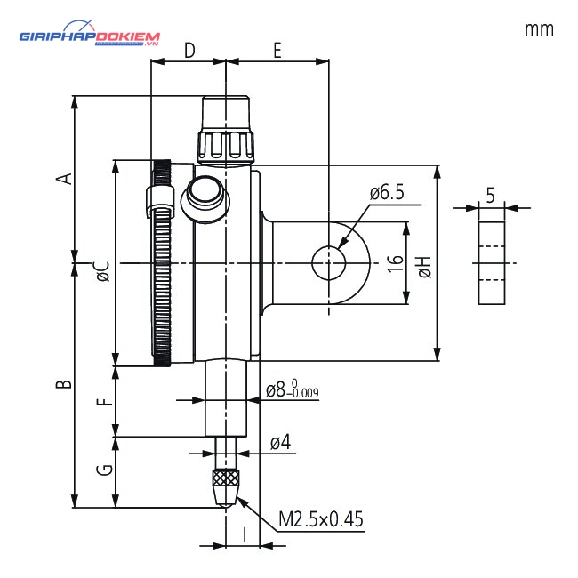 Đồng Hồ So Cơ Khí Chống Va Đập, Dial Indicator, Flat Back, One Revol. 1mm, 0,01, Dust Resistant, Shockproof Mitutoyo 1929SB-62 6 Đồng Hồ So Cơ Khí Chống Va Đập, Dial Indicator, Flat Back, One Revol. 1mm, 0,01, Dust Resistant, Shockproof Mitutoyo 1929SB-62 - Ảnh 2