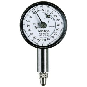 Đồng Hồ So Cơ Khí, Dial Indicator, Flat Back 0,5mm, 0,002mm, Jeweled Bearing Mitutoyo 1913AB-10