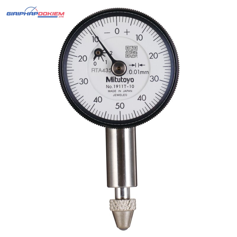 Đồng Hồ So Cơ Khí, Dial Indicator, Flat Back 2,5mm, 0,01mm, Jeweled Bearing Mitutoyo 1911AB-10 2 Đồng Hồ So Cơ Khí, Dial Indicator, Flat Back 2,5mm, 0,01mm, Jeweled Bearing Mitutoyo 1911AB-10