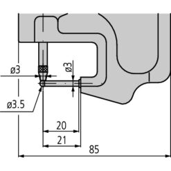 Đồng hồ đo độ dày cơ khí, 0-0,05", 0,0001" Mitutoyo 7326S 5 dong ho so co khi do day dial indicator thickness gauge 0 0 4 0 001 tube thickness 7361s 1