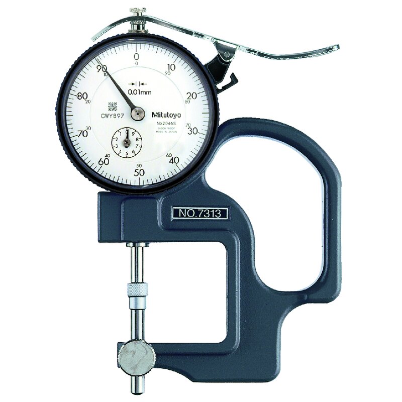 Đồng hồ đo độ dày cơ khí, 0-10mm, 0,01mm Mitutoyo 7313 3 Đồng hồ đo độ dày cơ khí, 0-10mm, 0,01mm Mitutoyo 7313