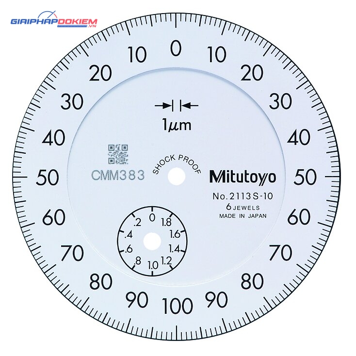 Đồng Hồ So Cơ Khí, Dial Indicator, Lug Back 5mm, 0,001mm, Jeweled Bearing Mitutoyo 2119S-10 6 Đồng Hồ So Cơ Khí, Dial Indicator, Lug Back 5mm, 0,001mm, Jeweled Bearing Mitutoyo 2119S-10 - Ảnh 3