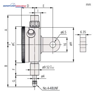 Đồng Hồ So Cơ Khí, Dial Indicator, Flat Back, AGD/ANSI 0,25", 0,001" Mitutoyo 1411AB 7 dong ho so co khi flat back agd ansi 0 025 0 0001 mitutoyo 1803a 10 1