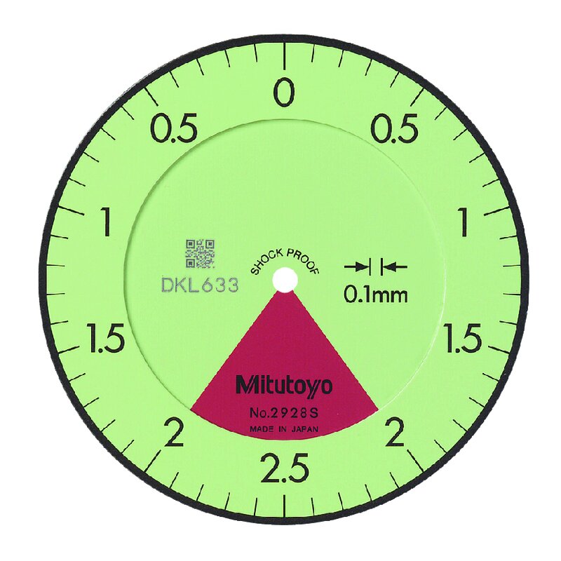 Đồng Hồ So Cơ Khí, Dial Indicator, Flat Back 0,8mm, 0,01mm, One Revo., Shockproof Mitutoyo 2929SB 4 Đồng Hồ So Cơ Khí, Dial Indicator, Flat Back 0,8mm, 0,01mm, One Revo., Shockproof Mitutoyo 2929SB - Ảnh 3