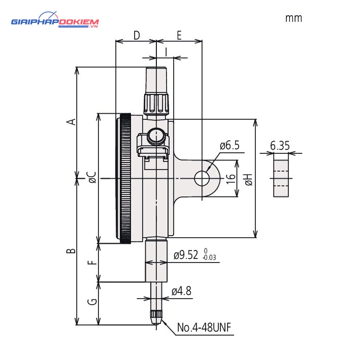 Đồng Hồ So Cơ Khí, Dial Indicator, Flat Back, AGD/ANSI 0,025", 0,0001", Jew. Bearing, Shockpr Mitutoyo 2802SB-10 3 Đồng Hồ So Cơ Khí, Dial Indicator, Flat Back, AGD/ANSI 0,025", 0,0001", Jew. Bearing, Shockpr Mitutoyo 2802SB-10 - Ảnh 2