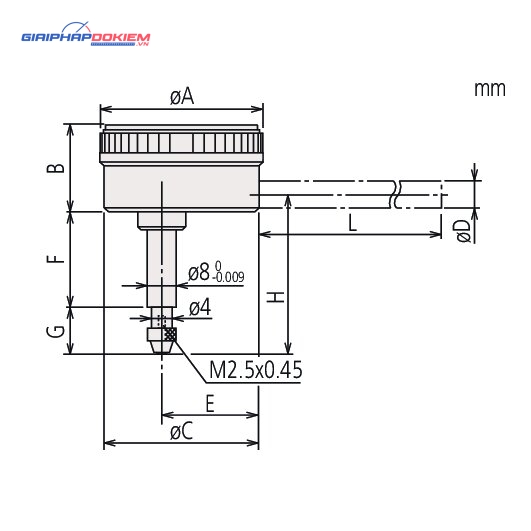 Đồng Hồ So Cơ Khí Mặt Lớn Back Plunger 5mm, 0,01mm Mitutoyo 1162A 6 Đồng Hồ So Cơ Khí Mặt Lớn Back Plunger 5mm, 0,01mm Mitutoyo 1162A - Ảnh 2
