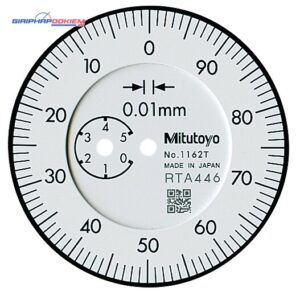 Đồng Hồ So Cơ Khí Mặt Lớn, Dial Indicator, Back Plunger 5mm, 0,01mm, One Revolution Mitutoyo 1162A 7 dong ho so co khi mat lon back plunger 0 04 0 001 mitutoyo 1961a 3