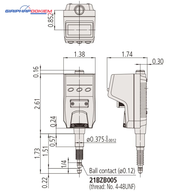 Đồng Hồ So Điện Tử Đặc Biệt, Digital Indicator ID-N, IP66, ANSI/AGD Inch/Metric, 0,5", 0,0005" Mitutoyo 543-571 8 Đồng Hồ So Điện Tử Đặc Biệt, Digital Indicator ID-N, IP66, ANSI/AGD Inch/Metric, 0,5", 0,0005" Mitutoyo 543-571 - Ảnh 2