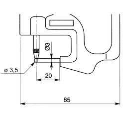 Đồng hồ đo độ dày điện tử, 0-10mm, 0,01mm Mitutoyo 547-360 7 dong ho so dien tu do day abs digital thickness gauge 0 10mm 0 01mm tube thickness 547 360 1
