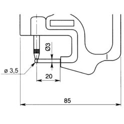 Đồng hồ đo độ dày điện tử, 0-10mm, 0,01mm Mitutoyo 547-360 7 dong ho so dien tu do day abs digital thickness gauge 0 10mm 0 01mm tube thickness 547 360 1
