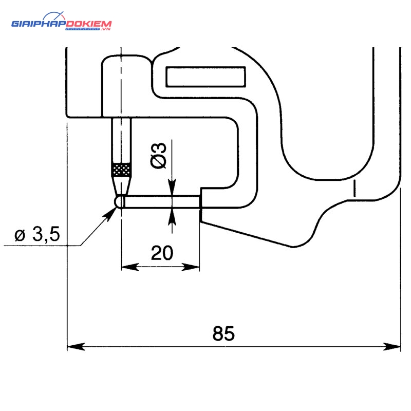 Đồng hồ đo độ dày điện tử, 0-10mm, 0,01mm Mitutoyo 547-360 5 Đồng hồ đo độ dày điện tử, 0-10mm, 0,01mm Mitutoyo 547-360 - Ảnh 2