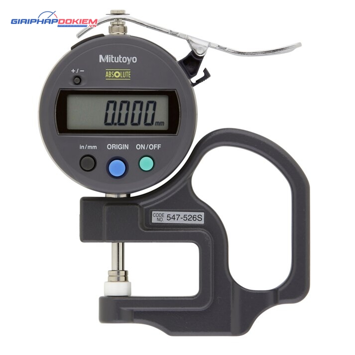 Đồng hồ đo độ dày điện tử, 0-0,47", 0,0001" Mitutoyo 547-526S 3 Đồng hồ đo độ dày điện tử, 0-0,47", 0,0001" Mitutoyo 547-526S