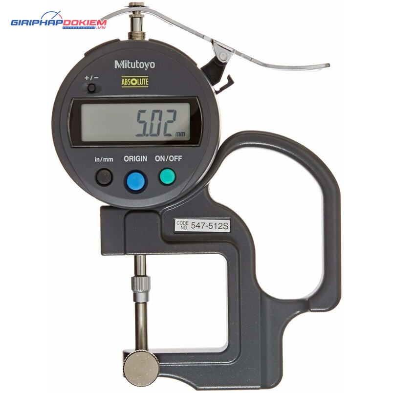 Đồng hồ đo độ dày điện tử,, 0-0,47", 0,0005" Mitutoyo 547-512S 2 Đồng hồ đo độ dày điện tử,, 0-0,47", 0,0005" Mitutoyo 547-512S