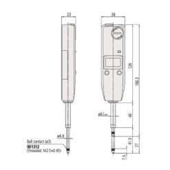 Đồng Hồ So Điện Tử Loại Mỏng, Digital Indicator ID-U Inch/Metric, 1", 0,0005"/0,01mm Mitutoyo 575-122 9 dong ho so dien tu loai mong digital indicator id u ansi agd inch metric 1 0 0005 0 01mm 575 123 1