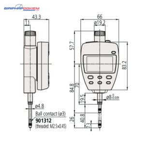 Đồng Hồ So Điện Tử Nguồn Điện Cấp Ngoài, Digital Indicator ID-F, BS AC-Adapter Inch/Metric, 2", 0,00002", ANSI/AGD Mitutoyo 543-554E 6 dong ho so dien tu nguon dien cap ngoai digital indicator id f bs ac adapter inch metric 2 0 00002 ansi agd 543 554e 1