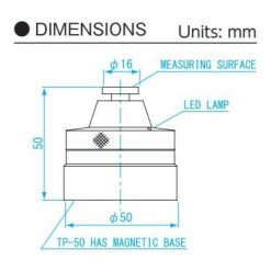 Dụng cụ sét zero trục Z điện tử Niigata Seiki TP-50 3 dung cu set zero truc z dien tu chieu cao 50mm niigata seiki tp 50m 1