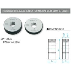 Dưỡng đo ren ngoài M2.6x0.45-GRWR II, Niigata Seiki GRWR2-026045 4 duong do ren ngoai m12x1 25 grwr ii niigata seiki grwr2 12125 1