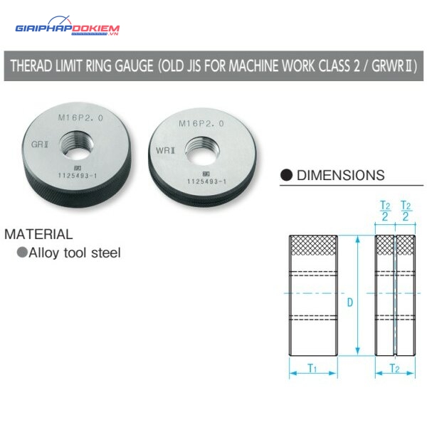 Dưỡng đo ren ngoài M2.6x0.45-GRWR II, Niigata Seiki GRWR2-026045 3 Dưỡng đo ren ngoài M2.6x0.45-GRWR II, Niigata Seiki GRWR2-026045 - Ảnh 2