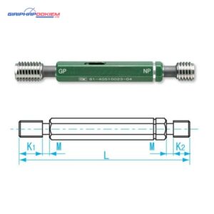 Dưỡng đo ren trong M12x1.25-GPNP-6H, Niigata Seiki GPNP-12125I