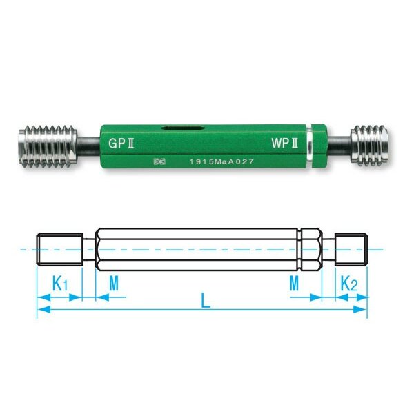 Dưỡng đo ren trong M10x1.0-GPWP II, Niigata Seiki GPWP2-1010 3 Dưỡng đo ren trong M10x1.0-GPWP II, Niigata Seiki GPWP2-1010