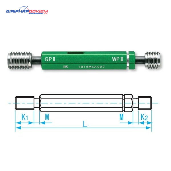 Dưỡng đo ren trong M18x2.5-GPWP II, Niigata Seiki GPWP2-1825 3 Dưỡng đo ren trong M18x2.5-GPWP II, Niigata Seiki GPWP2-1825