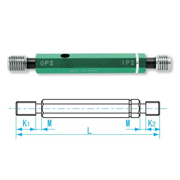 Dưỡng đo ren trong M6x1.0-GPIP II, Niigata Seiki GPIP2-0610 3 Dưỡng đo ren trong M6x1.0-GPIP II, Niigata Seiki GPIP2-0610