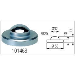 Đế gá đồng hồ so D=58mm Mitutoyo 519-109-10 11 ga do may do gauge stand with hardened steel anvil d 58mm serrated anvil heigh column 519 109 10 3