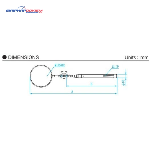 Gương soi kỹ thuật Oval 50x25mm Niigata Seiki IMTR-50K 4 Gương soi kỹ thuật Oval 50x25mm Niigata Seiki IMTR-50K - Ảnh 2