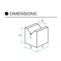 Khối V 50mm đá granite (2 Cái/cặp) Niigata Seiki GV-100 5 khoi v 50mm da granite 2 cai cap niigata seiki gv 150 1