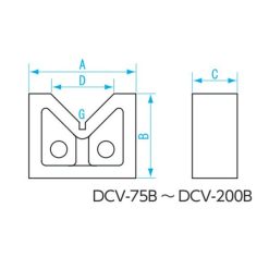 Khối V dài 150mm (2 cái/cặp) Niigata Seiki DCV-150A 5 khoi v dai 150mm 2 cai cap niigata seiki dcv 150a 1