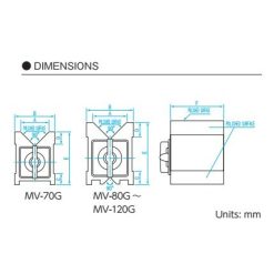 Khối V từ tính dài 100mm Niigata Seiki MV-100G 5 khoi v tu tinh dai 120mm niigata seiki mv 120g 1