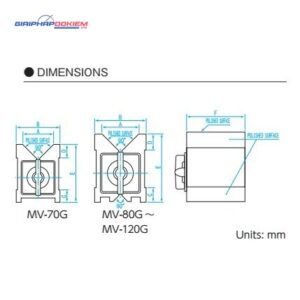 Khối V từ tính dài 100mm Niigata Seiki MV-100G 5 khoi v tu tinh dai 120mm niigata seiki mv 120g 1