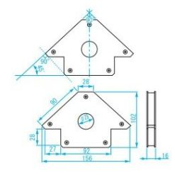 Khung cố định góc hàn 45°,90°, Niigata Seiki 135° Niigata Seiki MGW-120A 5 khung co dinh goc han 45 90 niigata seiki 135 niigata seiki mgw 120a 1