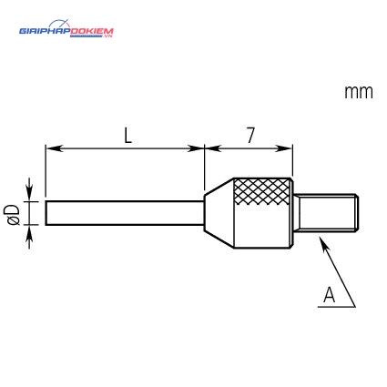 Kim đo đồng hồ so, D=1mm, L=40mm, Carbide, Metric Mitutoyo 21AAA334 4 Kim đo đồng hồ so, D=1mm, L=40mm, Carbide, Metric Mitutoyo 21AAA334 - Ảnh 2