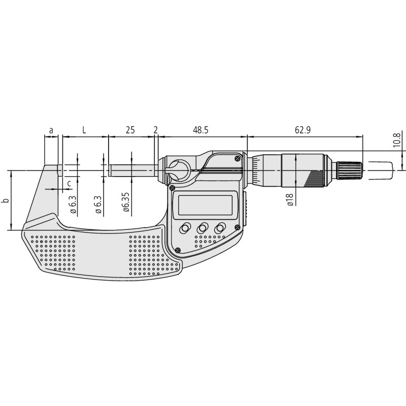 Panme Điện Tử Đo Ngoài 25-50mm Mitutoyo 293-241-30 7 Panme Điện Tử Đo Ngoài 25-50mm Mitutoyo 293-241-30 - Ảnh 2