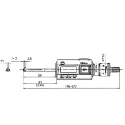 Panme Đo Lỗ 3 Chấu Điện Tử Metric, 12-16mm, IP65, TIN Mitutoyo 468-164 11 panme do lo 3 chau dien tu metric 125 150mm ip65 tin mitutoyo 468 175 1