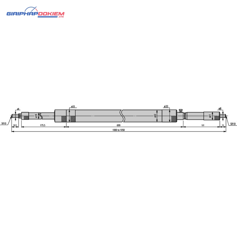 Panme đo trong dạng thanh nối Cơ Khí 1000-2000mm Mitutoyo 140-157 4 Panme đo trong dạng thanh nối Cơ Khí 1000-2000mm Mitutoyo 140-157 - Ảnh 2