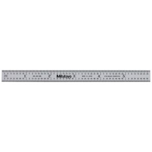 Thước Lá Thép 150mm/6", Metric/Inch Mitutoyo 182-205