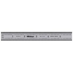 Thước Lá Thép 300mm/12", Metric/Inch Mitutoyo 182-125