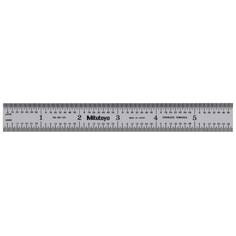 Thước Lá Thép 150mm/6", Metric/Inch Mitutoyo 182-105 3 Thước Lá Thép 150mm/6", Metric/Inch Mitutoyo 182-105