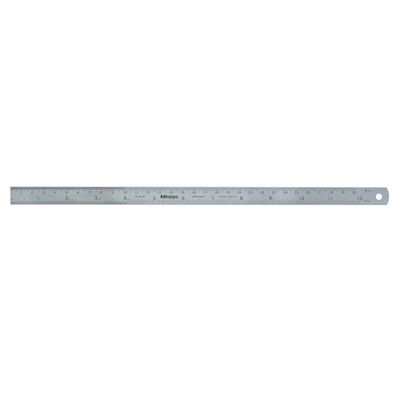Thước Lá Thép 300mm/12", Metric/Inch Mitutoyo 182-305 3 Thước Lá Thép 300mm/12", Metric/Inch Mitutoyo 182-305
