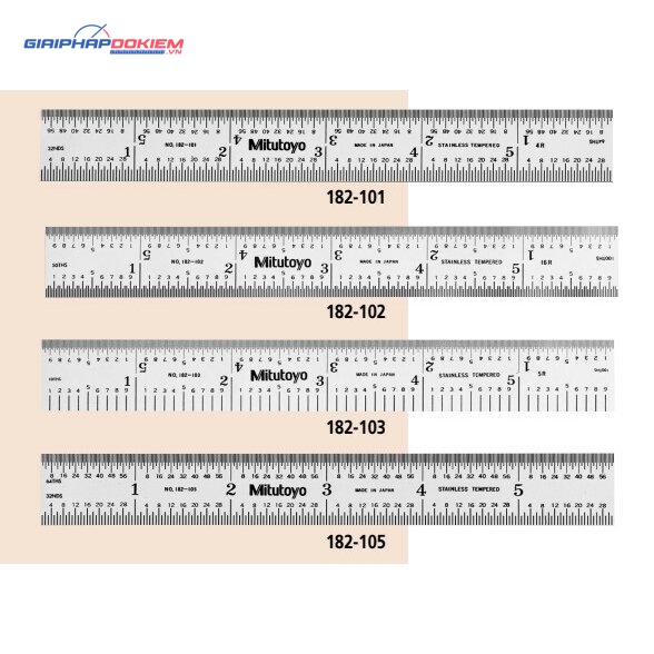 Thước Lá Thép 18", Inch Mitutoyo 182-241 4 Thước Lá Thép 18", Inch Mitutoyo 182-241 - Ảnh 2