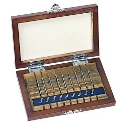 Bộ Căn Mẫu Thép Hệ Mét 9 Miếng Cấp 0 Mitutoyo 516-986-10