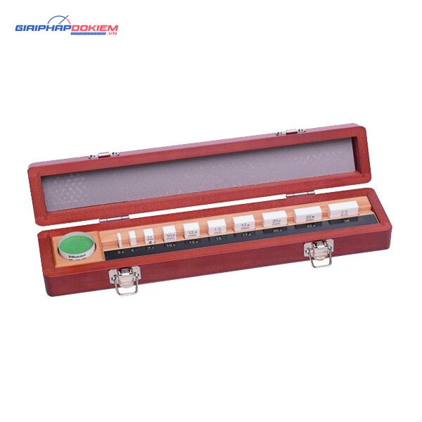 Bộ Căn Mẫu Ceramic Hệ Mét 10 Miếng Cấp 2, Có kính song song 12mm Mitutoyo 516-158-10 2 Bộ Căn Mẫu Ceramic Hệ Mét 10 Miếng Cấp 2, Có kính song song 12mm Mitutoyo 516-158-10