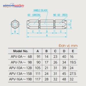 Tay Cầm Trục Chuẩn Niigata Seiki APV-2A 11 tay cam truc chuan niigata seiki apv 1a 3