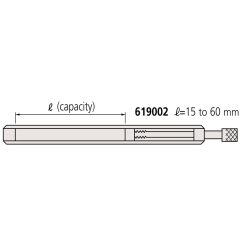 Thanh gá kẹp căn mẫu 15-60mm Mitutoyo 619002