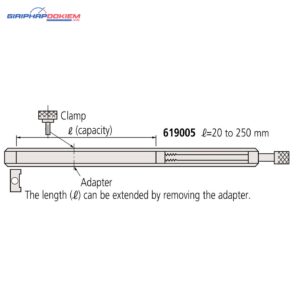 Thanh gá kẹp căn mẫu 20-250mm Mitutoyo 619005 5 thanh ga kep can mau 20 250mm mitutoyo 619005 1